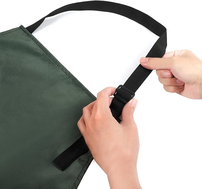 Gotega Waterproof Rubber Vinyl Apron Adjustable Dishwasher Apron - Apron for Women Men Heavy Duty Work Apron