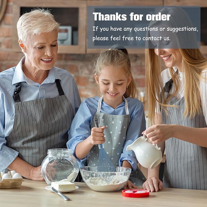 OYV Blue Silicone Whisk, Professional Plastic Whisks for Cooking Non-Scratch, Stainless Steel & Heat Resistant Rubber Wisk, Dishwasher Safe Whisk, 12-Inch