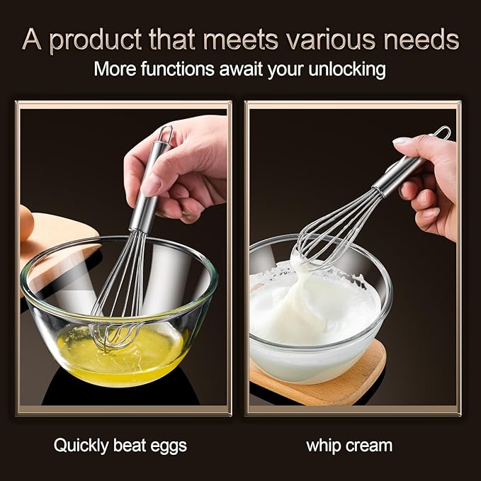 Aniso Stainless Steel Whisk (6 inches, Silver)1
