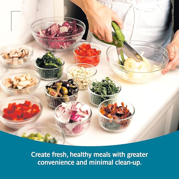 Trudeau Toss and Chop Salad Tongs, Green (09610135)