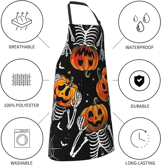 Funny Apron Polyester Grooming Aprons with Pocket for Cooking Kitchen Grilling Adults