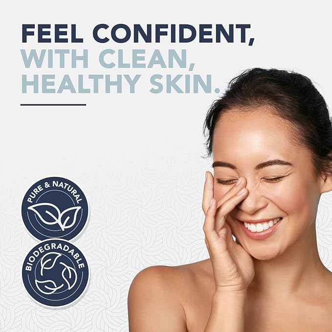 100% Pure Cotton Face Towels – 80 Count Large Disposable Wash Cloths for Face Washing, Makeup Removal & Acne Care | Ultra Soft, Hypoallergenic & Fragrance-Free