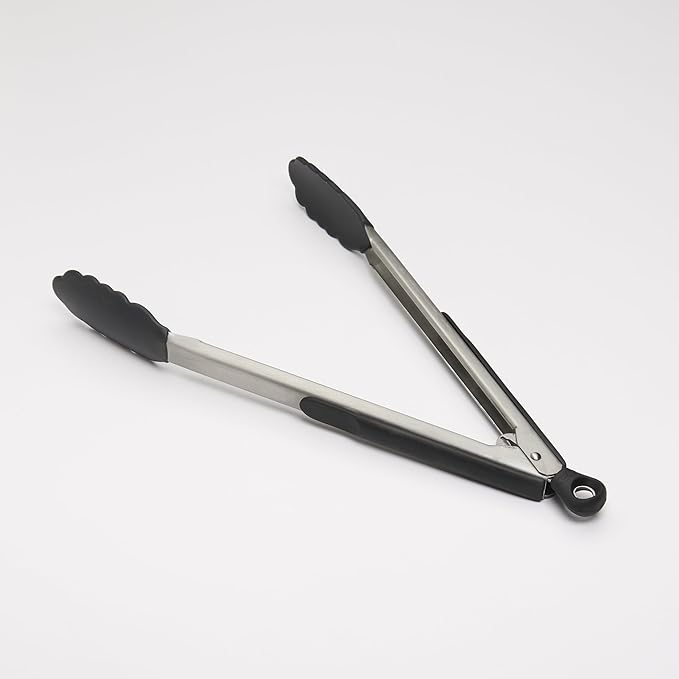 OXO Good Grips 12-Inch Tongs with Silicone Head,(Pack of 2)
