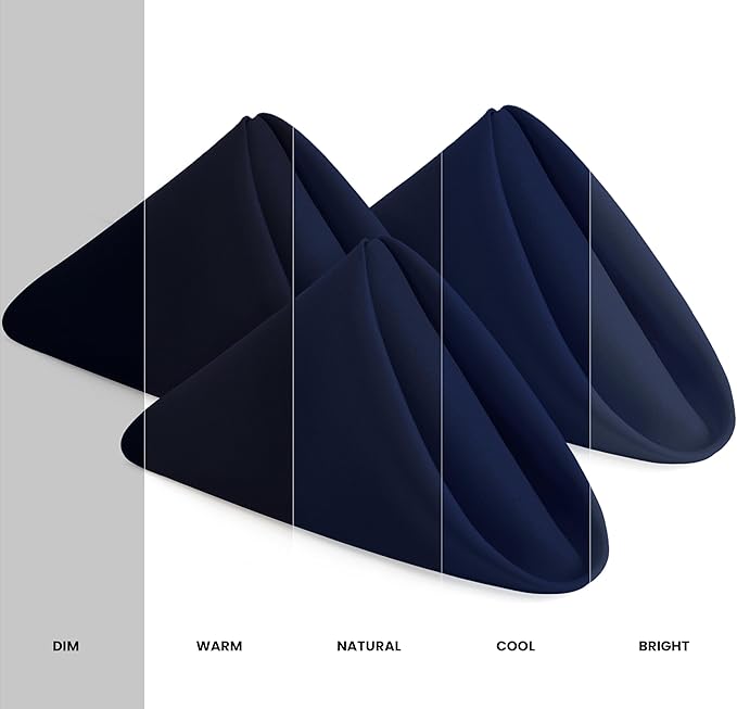 Utopia Home Navy Blue Cloth Napkins (12 Pack, 17x17 Inches), Ideal Dinner Napkins for Party, Wedding and Lunch/Dinner