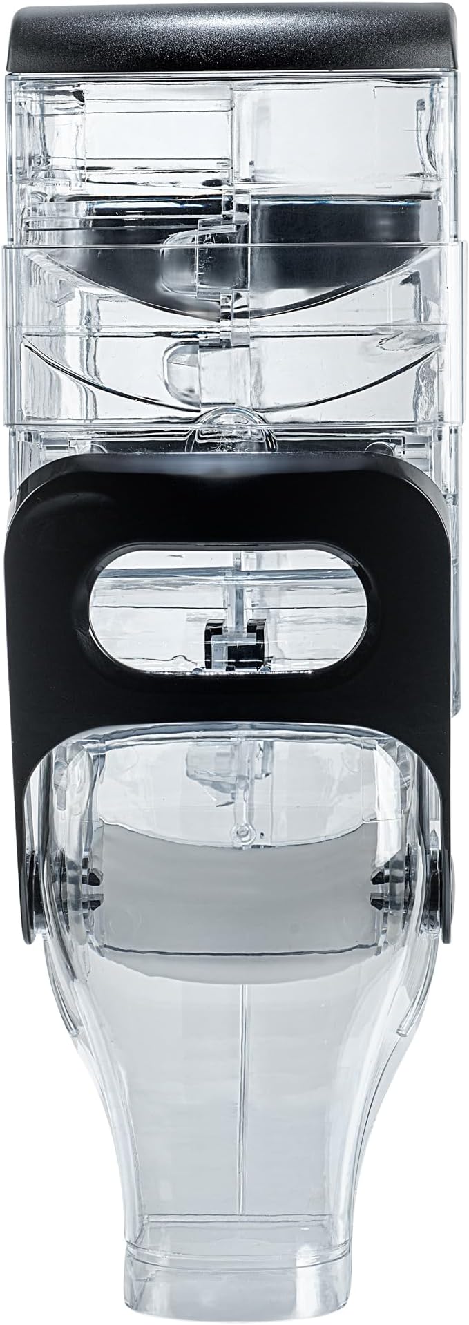 Restaurantware Cereal Dispenser 2 gal Plastic Wall-Mounted Gravity Bin Candy Dispenser Self-Serve Black Dry Food with Wall Mount Brackets for Breakfast Buffet or Hotel Use