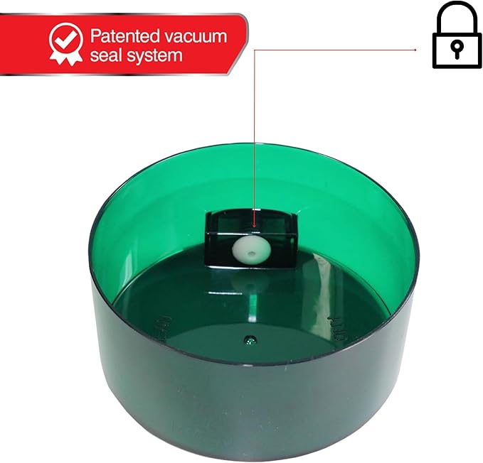 Tightvac - 3oz to 12 Ounce - Patented Airtight Container | Multi-use Vacuum Container Works as Smell Proof Containers for Herbs and Dry Goods. Green Tint