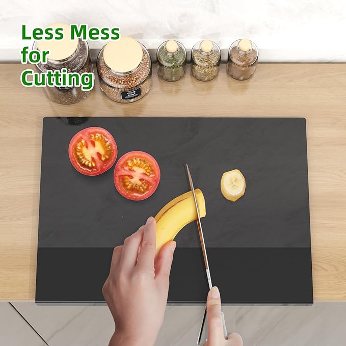 Acrylic Cutting Board with Counter Lip | 60% Thicker & Durable | BPA-Free & Food-Safe Kitchen Tool | Perfect for Protecting Countertops | Versatile & Easy to Clean | Ideal for Home & Professional Use