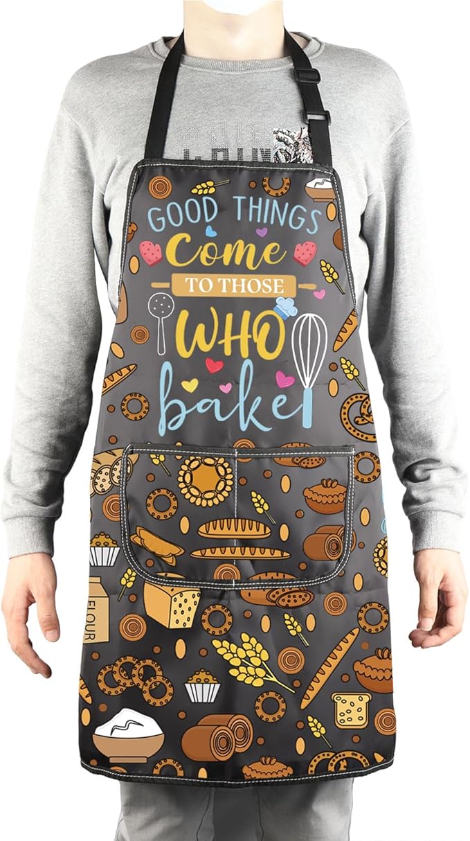 MBMSO Baking Apron the Secret Ingredient is Always Love Apron Baker Gifts Baking Cooking Gifts for Bake Lover Kitchen Apron