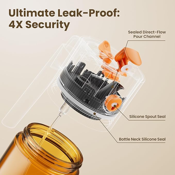 LUKUMIQI 2 in 1 Oil Sprayer for Cooking, 17oz Light-Blocking Glass Spray Bottle with Stickers, Oil Dispenser for Salad, Air Fryer & BBQ