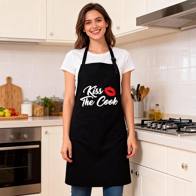 Funny Apron Adjustable Cooking Kitchen Chef Apron Funny Bib Aprons For Women Men