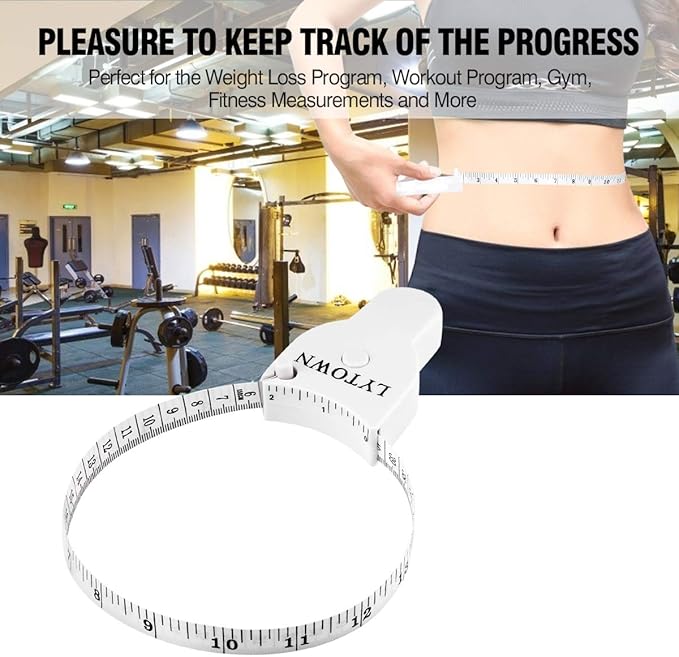 2PCS Body Tape Measure 60inch (150cm), Automatic Telescopic Tape Measure for Body Measurement & Weight Loss, Accurate for Tailor, Sewing, Fitness, Handcrafts, Clothes