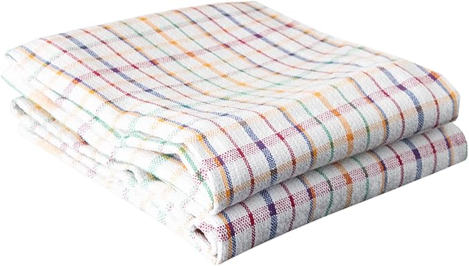 Ritz Wonder Towels, 30" x 20", 100% Cotton Kitchen Towels, Highly Absorbent, Large Size, Finely Woven, Lint Free, Streak Free Cleaning, Easy Care Towel Set, 2-Pack, Primary