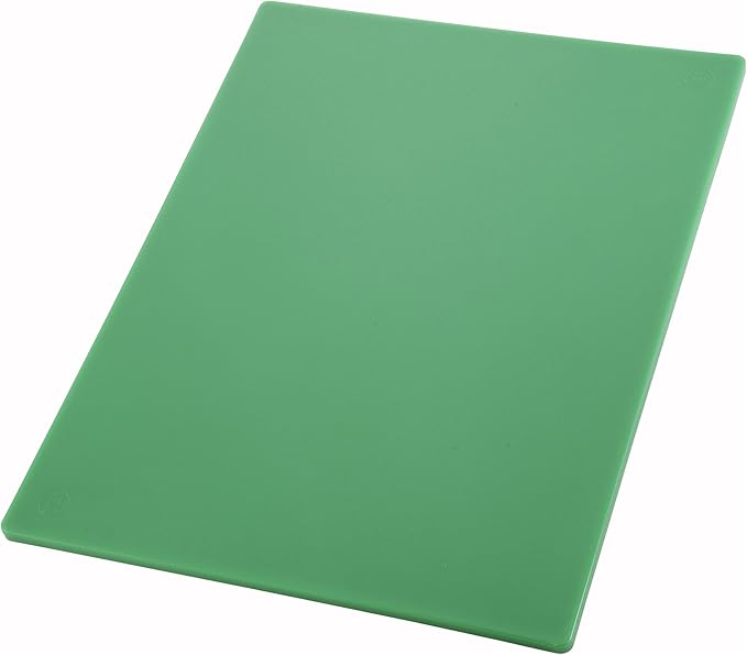 Winco Heavy-Duty Plastic Cutting Board, 15" x 20" x 1/2", Green