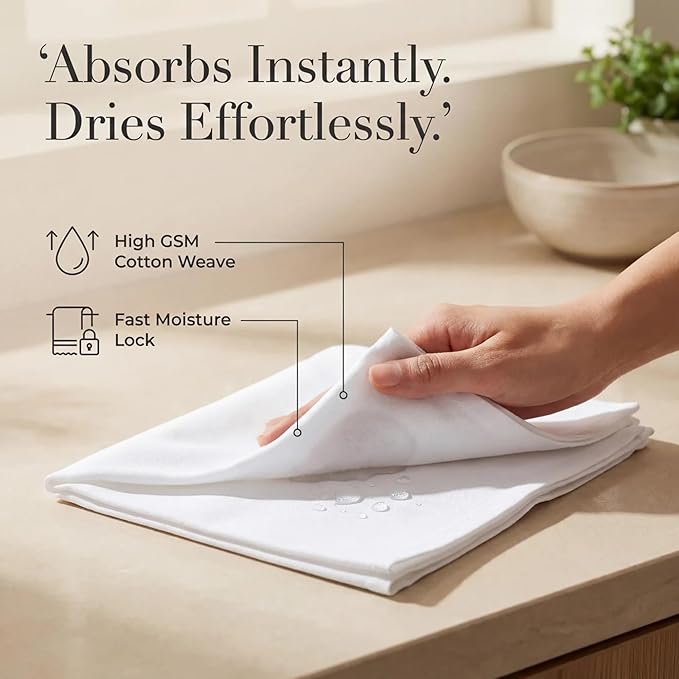 Urban Villa Cloth Napkins White Dinner Napkins Set of 12 (20X20) 100% Cotton Absorbent Washable Durable Reusable Cloth Napkins Ideal for Easter Decorations Hotel Collection Farmhouse Parties Napkins