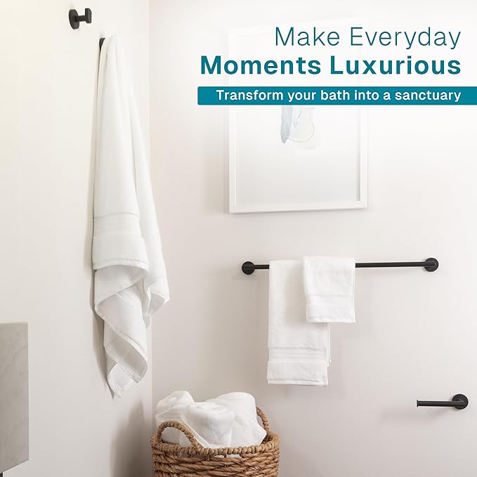 100% Organic Cotton Bath Towel Set | Bathroom Luxury Towel Set of 6 | GOTS Certified | Hotel Premium Towels | 700 GSM | 2 Bath Towels 30 x 56 | 2 Hand Towels 16 x 30 | 2 Wash Cloths 13 x 13 | White
