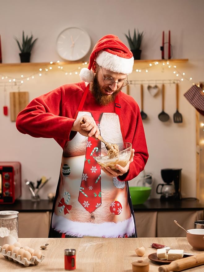 Geetery 4 Pcs Chicken Aprons for Women Rooster Print Apron Waterproof Adjustable for Kitchen Cooking