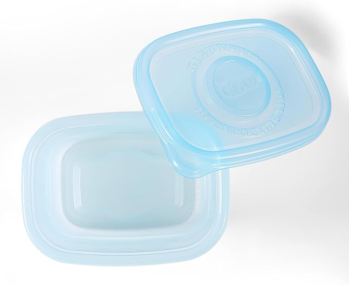 Glad Food Storage Containers - Glad FreezerWare Container - Small - 24 Ounce - 4 Containers
