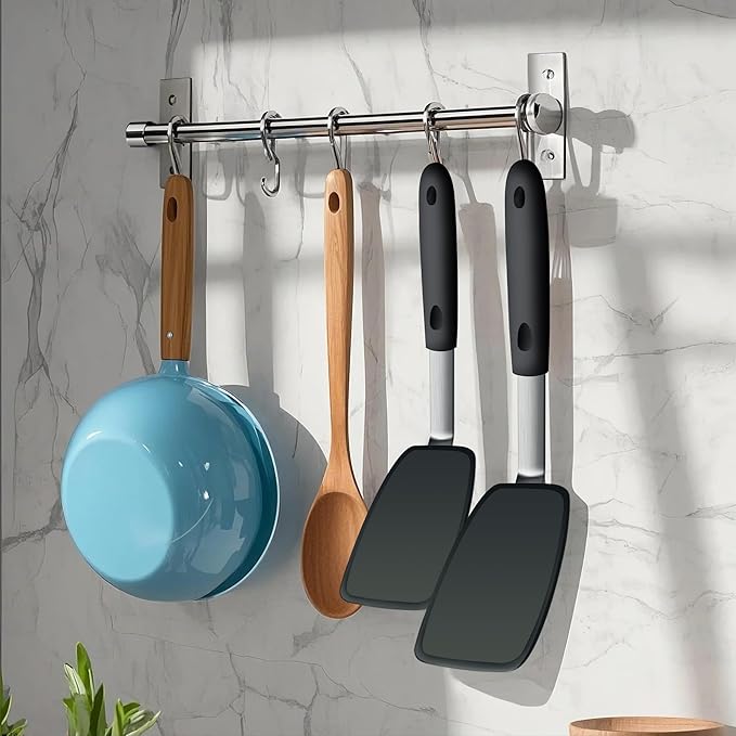 Flexible Turner Rubber Silicone Spatula for Flipping Eggs, Burgers, Crepes and Fish, Non-stick Silicone Spatula and 600F Heat-resistant Kitchen Cooking Utensils,2 Pack