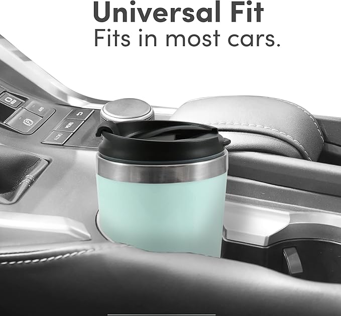 Elite Gourmet EHC113M Personal Single-Serve Compact Coffee Maker Brewer Includes 14Oz. Stainless Steel Interior Thermal Travel Mug,Compatible with Coffee Grounds,Reusable Filter,Mint,(Pack of 6)