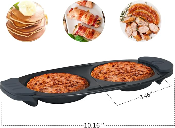 MKYSAIL Quick-Heat Microwave Egg Cooker|Poacher|fryer,Multi-use microwave egg maker for Breakfast Sandwiches,Dishwasher-Safe,Save Time,Portable for Home,Travel,Gifts(red)