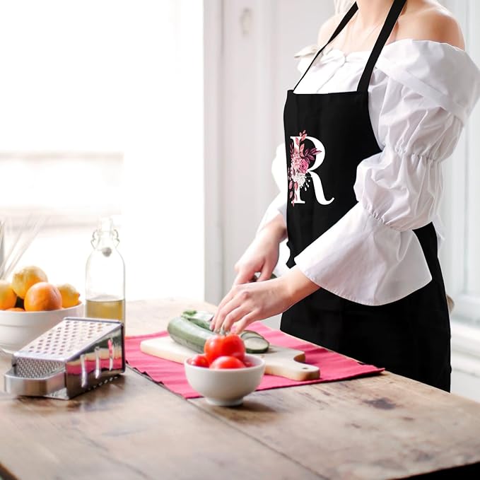 Personalized Aprons for Women with Pockets, Cute Aprons for Women Chef Baking, Cooking Gifts for Mom Birthday