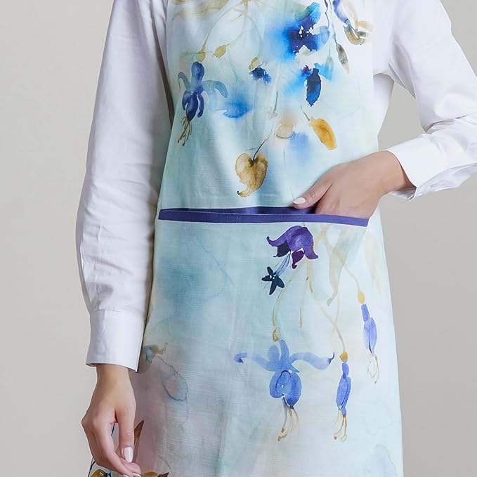 Maison d' Hermine 100% Cotton Apron for women with Pocket Kitchen Chef Apron for Men Cooking Mothers Day Gifts