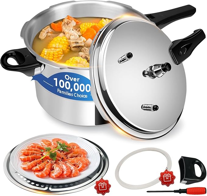 pressure cooker 10 qt All Stovetops Induction Compatible Thickened Pressure Cooker with Spring ollas de presión para cocinar pressure cooker 10.57 qt Aluminum