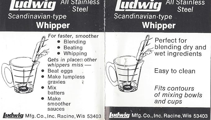 Small Whisk Mixer (Mini Whipper) 100% Made in the USA