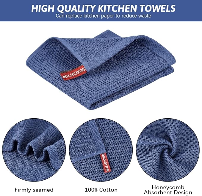 Nialnant 6 Pcs Kitchen Hand Towels, 100% Cotton Dish Towels for Washing Dishes, Super Soft and Absorbent Tea Towel-13 x 28 in
