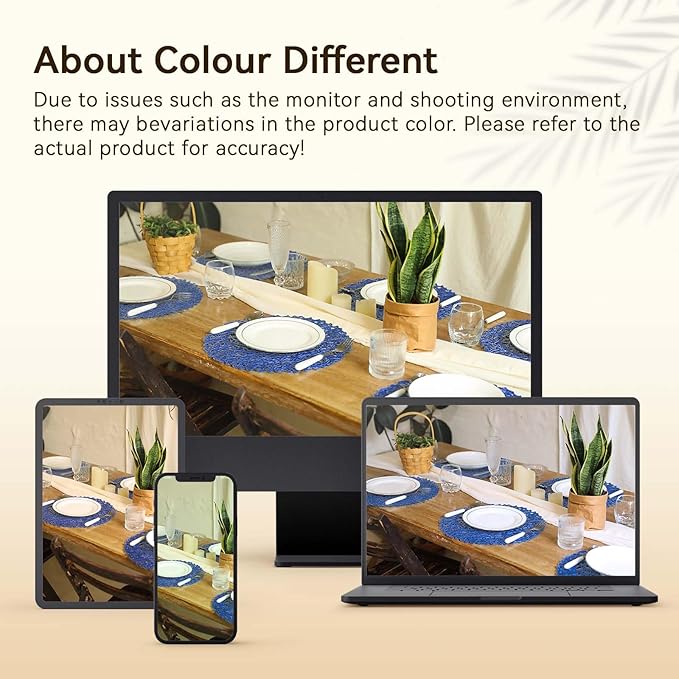 AHHFSMEI Paper Braided Round Placemats Set of 8 Natural Non-Slip Heat Resistant Table Mats for Dining Tables Farmhouse Woven Indoor Outdoor Place mats (Blue,8)