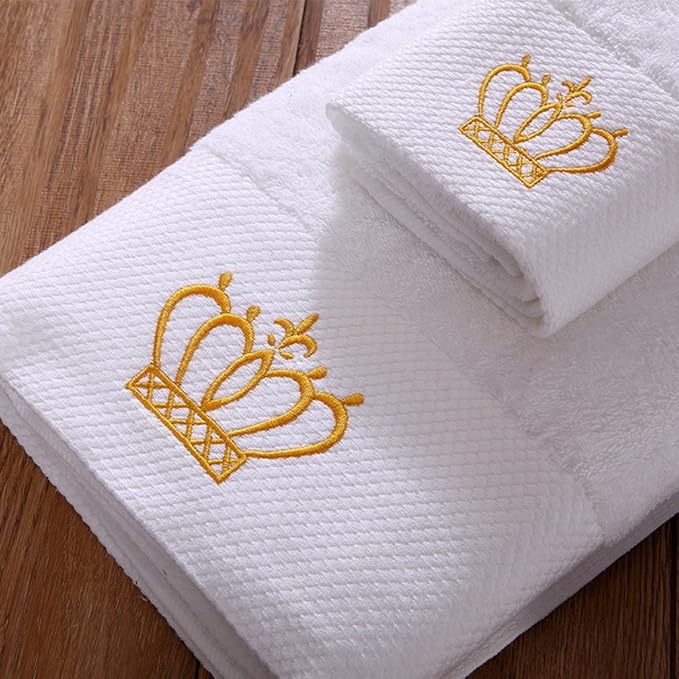 Sunshinejing Premium 100% Cotton Bath Towel Set;1 Bath Towels,1 Hand Towel & 1 Washcloth,Luxury Bathroom Super Soft and Highly Absorbent,Hotel & Spa Quality