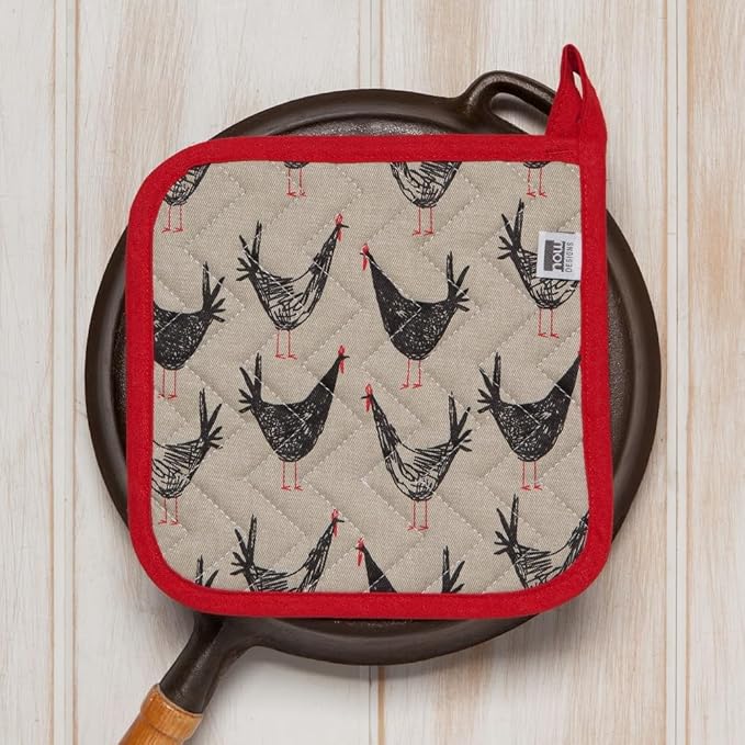 Now Designs Chicken Scratch Pot Holder
