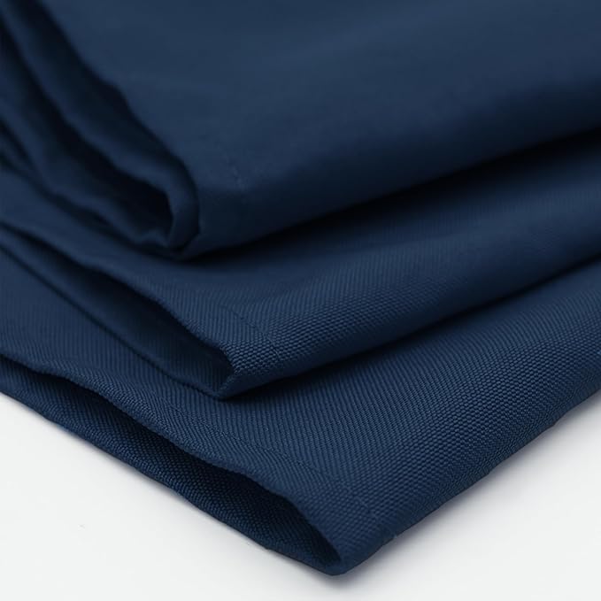 Your Chair Covers Cloth Polyester Napkins, 20 x 20 Inch, Washable Dinner Fabric Linen Napkins with Hemmed Edges for Restaurant, Wedding and Holiday Pack of 10 (Navy Blue)