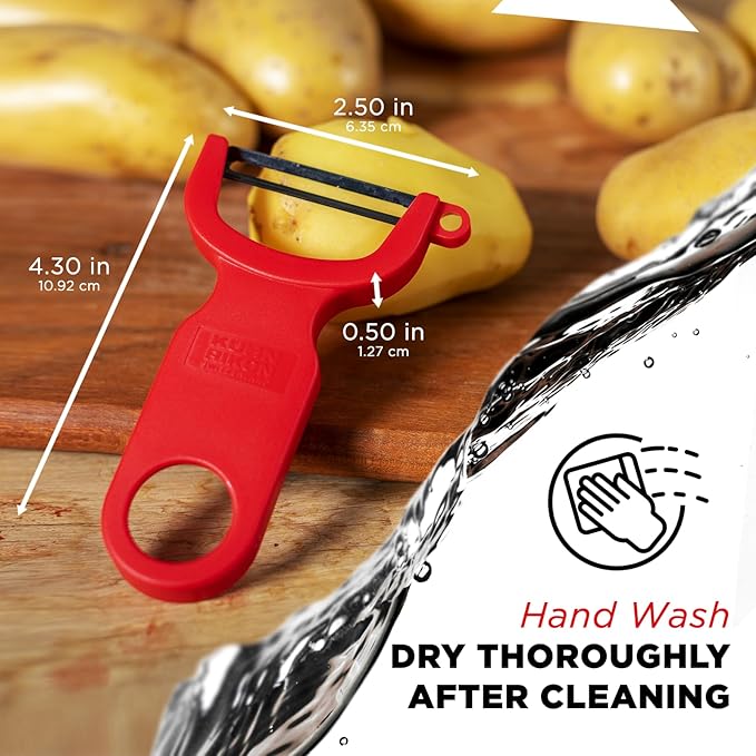 Kuhn Rikon Original Swiss Peeler 3-Pack Red/Green/Yellow