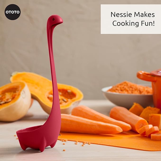 The Original Nessie Ladle by OTOTO - Soup Ladle, Cute Gifts, Funny Kitchen Gadgets, Loch Ness design, Cooking Gifts for Mom - Cute and Practical Kitchen Utensils - Unique Gifts for Women, Mothers Day