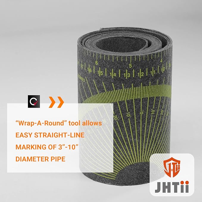Flex Angle Measuring and Marking Gauge, Pipe Wrap Around