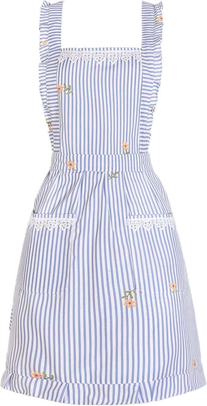 Funny Aprons for Women with Pockets, Kitchen Cooking Grilling Bbq Cute Chef Apron, Mothers Day Birthday Gifts for Women