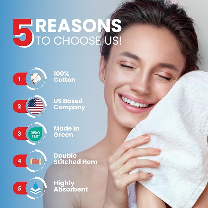 Infinitee Xclusives Luxury Wash Cloths for Showering [13x13] – 100% Cotton Washcloths [Pack of 4], Soft and Absorbent Face Towels for Bathroom Wash Clothes, Gym, and Spa (Cosmic Sand)