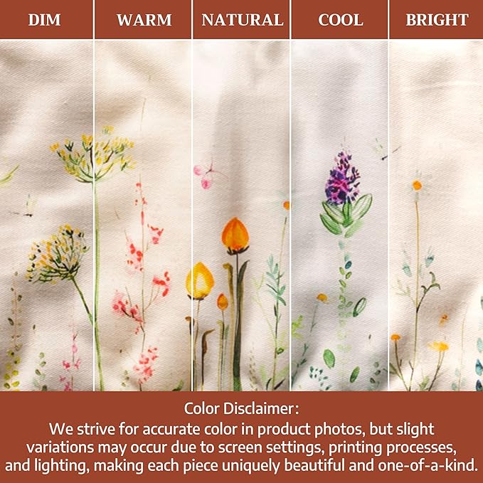 Maison d' Hermine Double Oven Mitts 100% Cotton 7"x35" Double Oven Mitt Heat Resistant BBQ Cooking Gloves with Loop Baking Grilling Gifts for Mothers Day Spring Summer (Botanical Fresh)