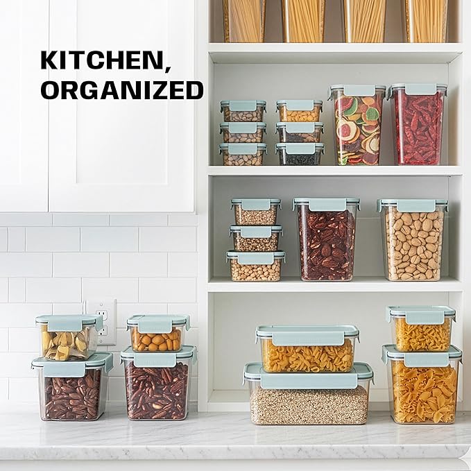 LocknLock HPL416 Classic-Plus Plastic Food Storage Container with Lid for Kitchen, Lunch, Meal Prep, and Leftovers, BPA-Free, Airtight, Leakproof, Microwave, Dishwasher, Freezer-Safe, 2.75L