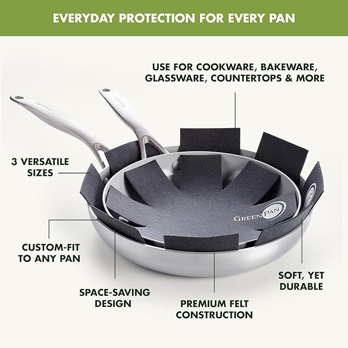 GreenPan Pan Protectors, Set of 3