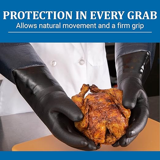 Carlisle FoodService Products T1217 San Jamar Neoprene Glove for Rotissiere,Black