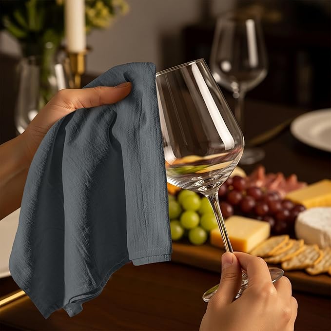 Utopia Kitchen Light Grey Flour Sack Towels [12 Pack - 28 x 28 Inch] 100% Cotton Tea Towels for Cleaning & Drying - Highly Absorbent Kitchen Dish Cloth