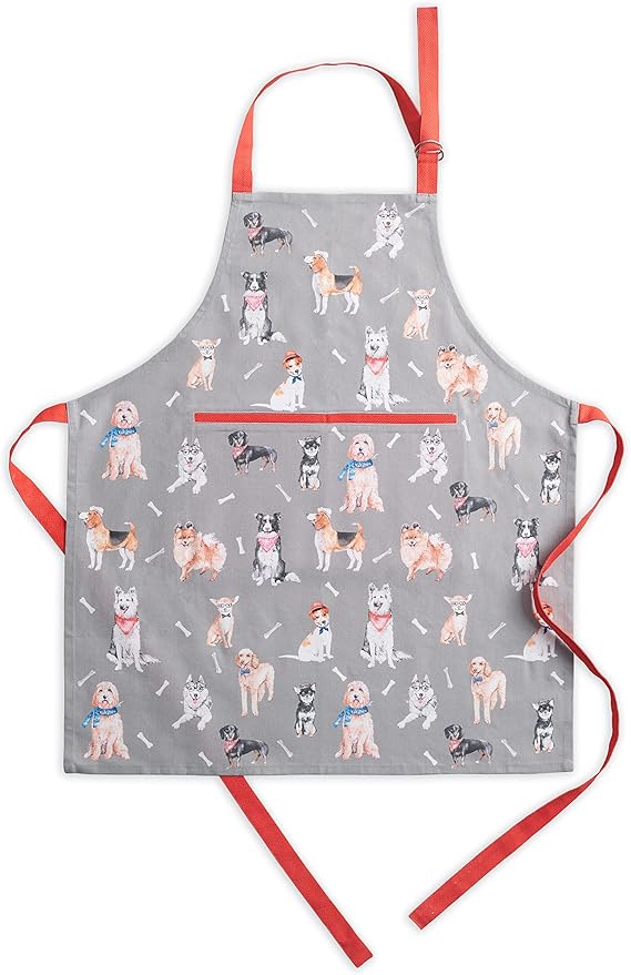 Maison d' Hermine 100% Cotton Apron for women with Pocket Kitchen Chef Apron for Men Cooking Mothers Day Gifts
