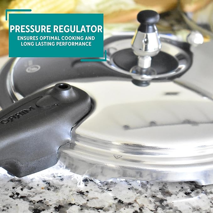 Mirro 92160A Polished Aluminum 10-PSI Pressure Cooker Cookware, 6-Quart, Silver -