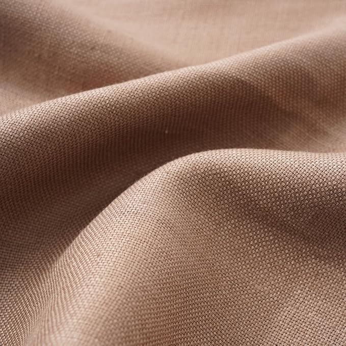 100% Linen Thick Bath Towels with Hanging Loop, 30 X 51 Inch Linen Beach Towel Luxury Lightweight Travel Bath Towel - Soft Dry Hair Towel for Bathroom Saunac Pool,Dark Khaki