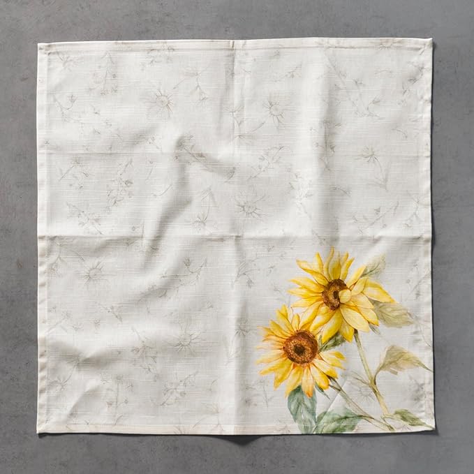 Maison d' Hermine Cloth Napkins Set of 4 100% Cotton Everyday Reusable Square Napkins Cloth Washable Dinner Party Wedding Restaurant Gifts for Mothers Day Spring/Summer (Candice, 20" x 20")