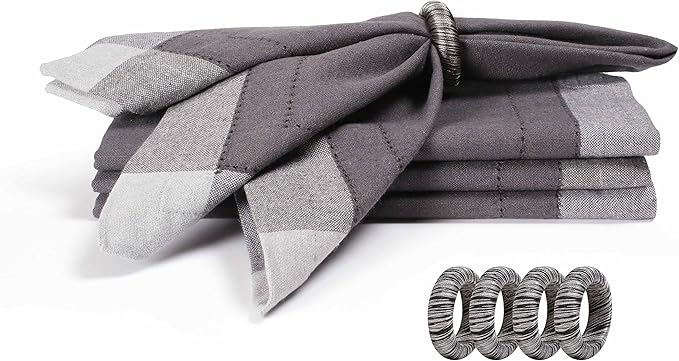 Homidate Cloth Dinner Napkins – Machine Washable Reusable Fabric Napkins for Weddings, Parties & Table Decorations