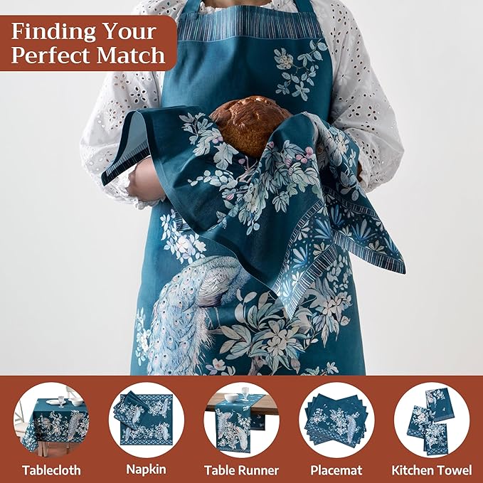 Maison d' Hermine 100% Cotton Apron for women with Pocket Kitchen Chef Apron for Men Cooking Mothers Day Gifts
