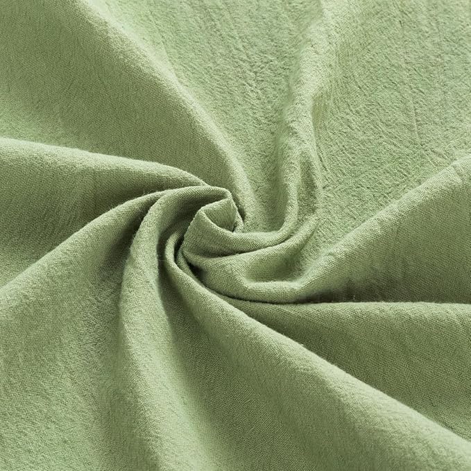 MLMW Sage Green Cloth Napkins Set of 8 Cotton Linen Spring Easter Napkins Cloth Bulk Washable Dinner Napkins 16"×16" for Wedding Baby Bridal Shower Birthday Garden Party Table Decor